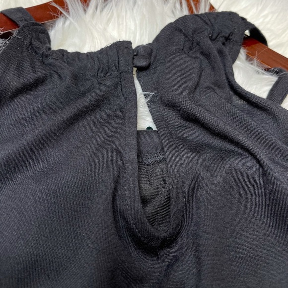 INC Black Animal Print Sequin Halter Top - Picture 6 of 11